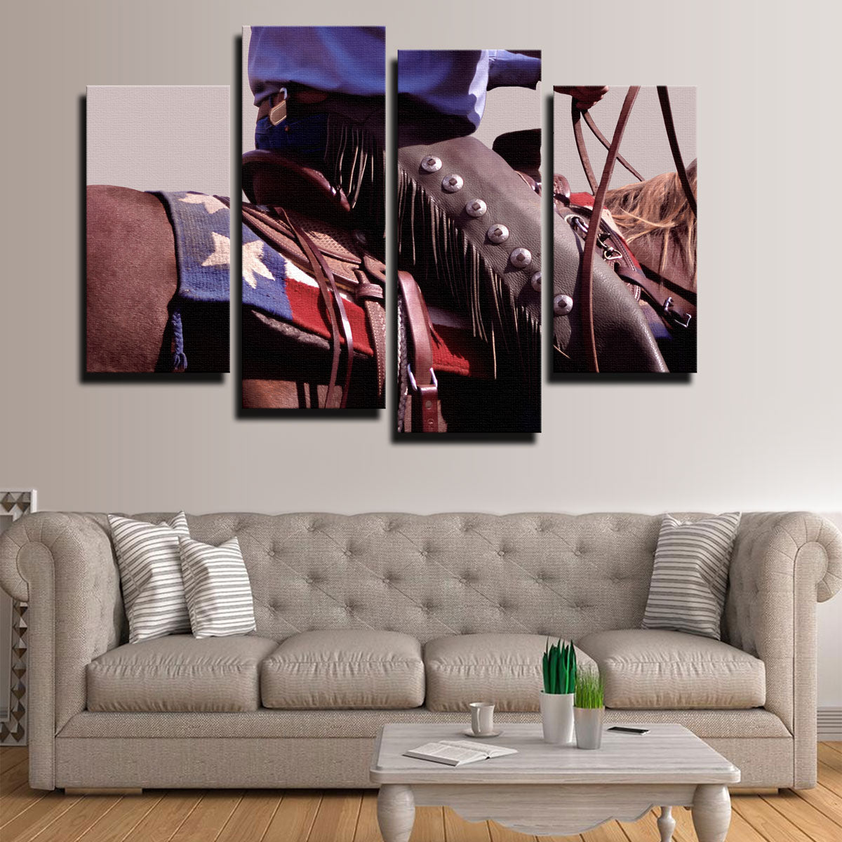Authentic Texas Cowboy Wall Art for Rustic Decor