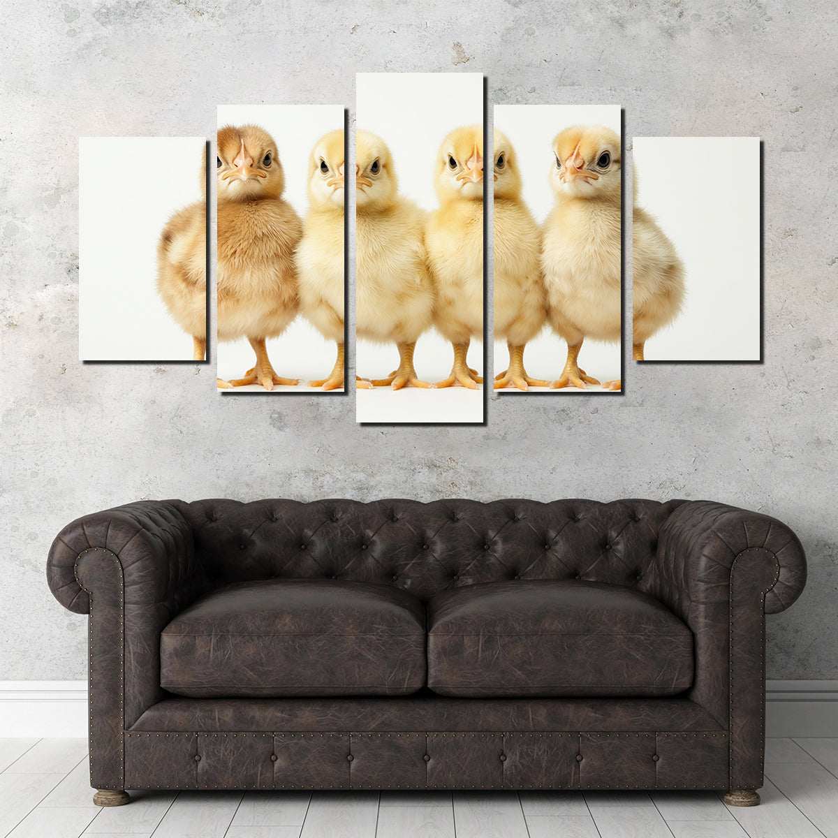 Adorable Four Baby Chickens Wall Art for Your Home Decor