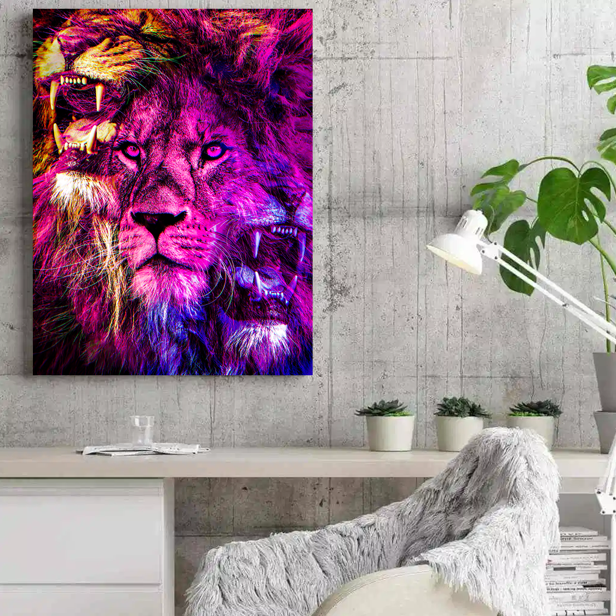 Stunning Lions Wall Art by Manuel Luces