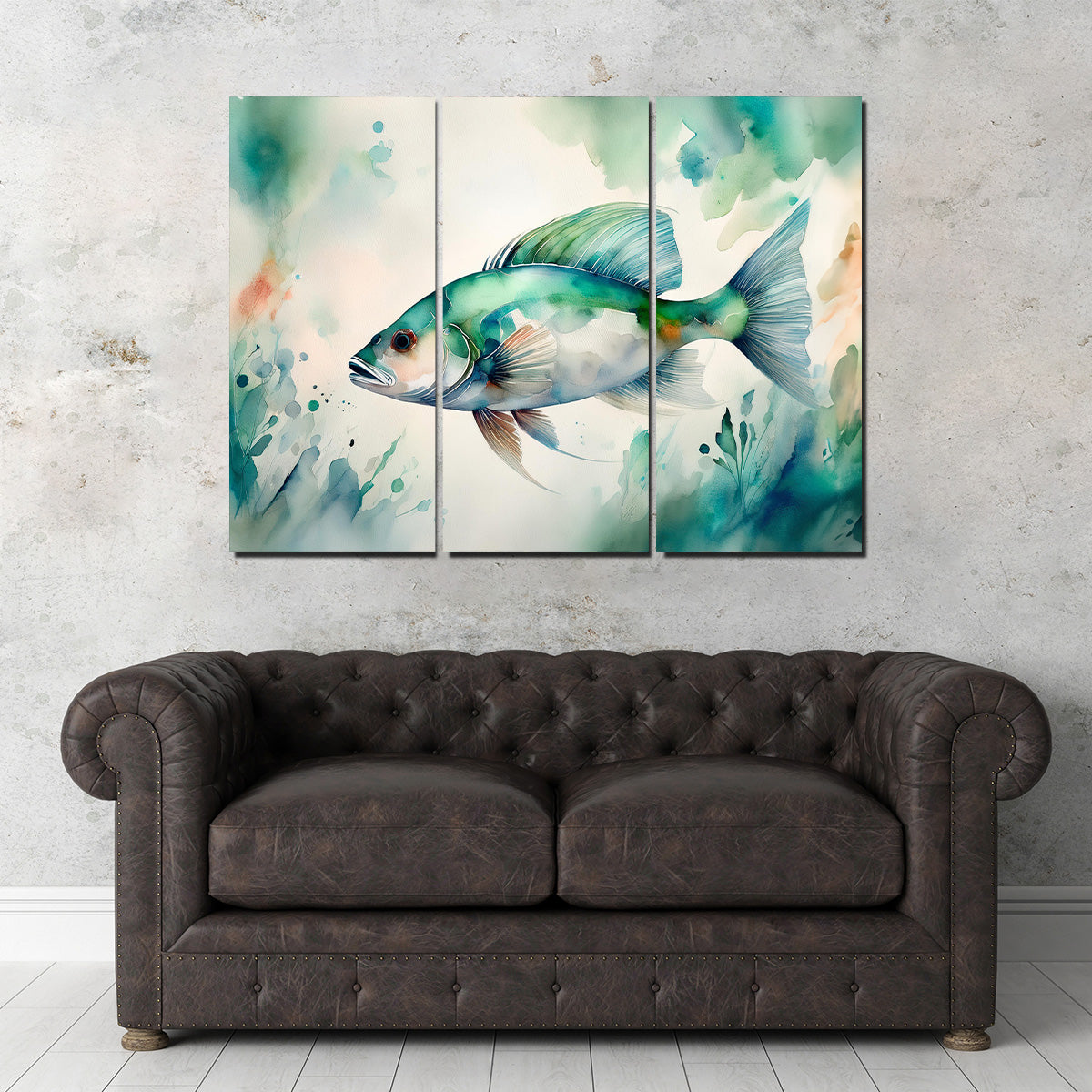 Exquisite Salt Water Fish Painting Wall Art for Stunning Home Decor