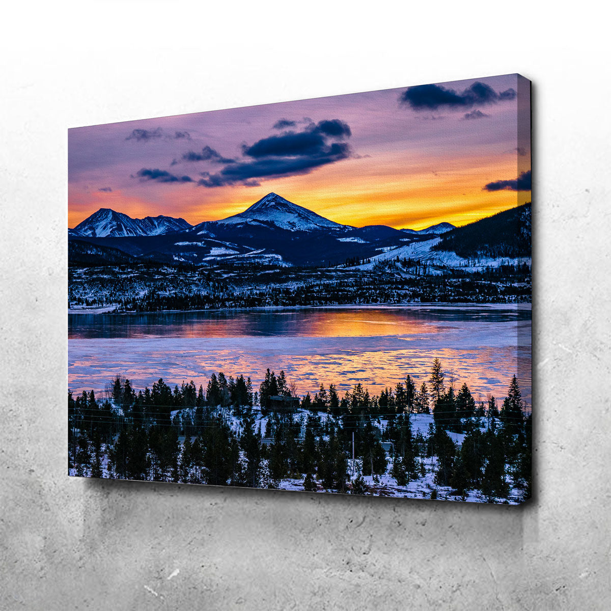 Stunning Frozen Lake Wall Art for Your Home Decor