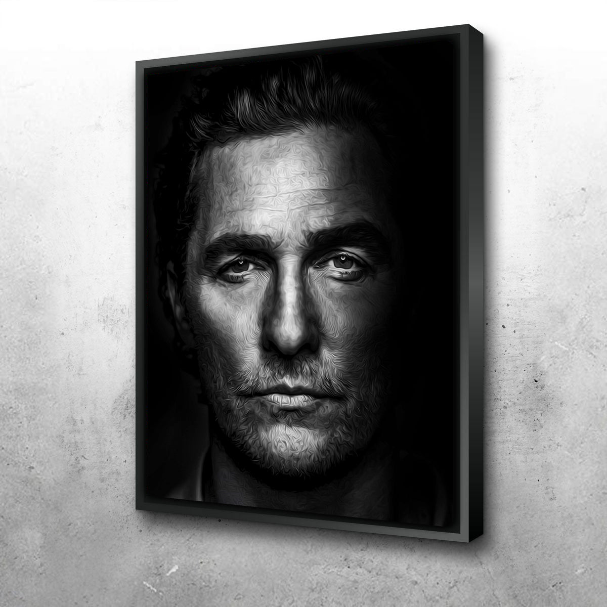 Captivating Portrait True Detective Wall Art by George Sorin