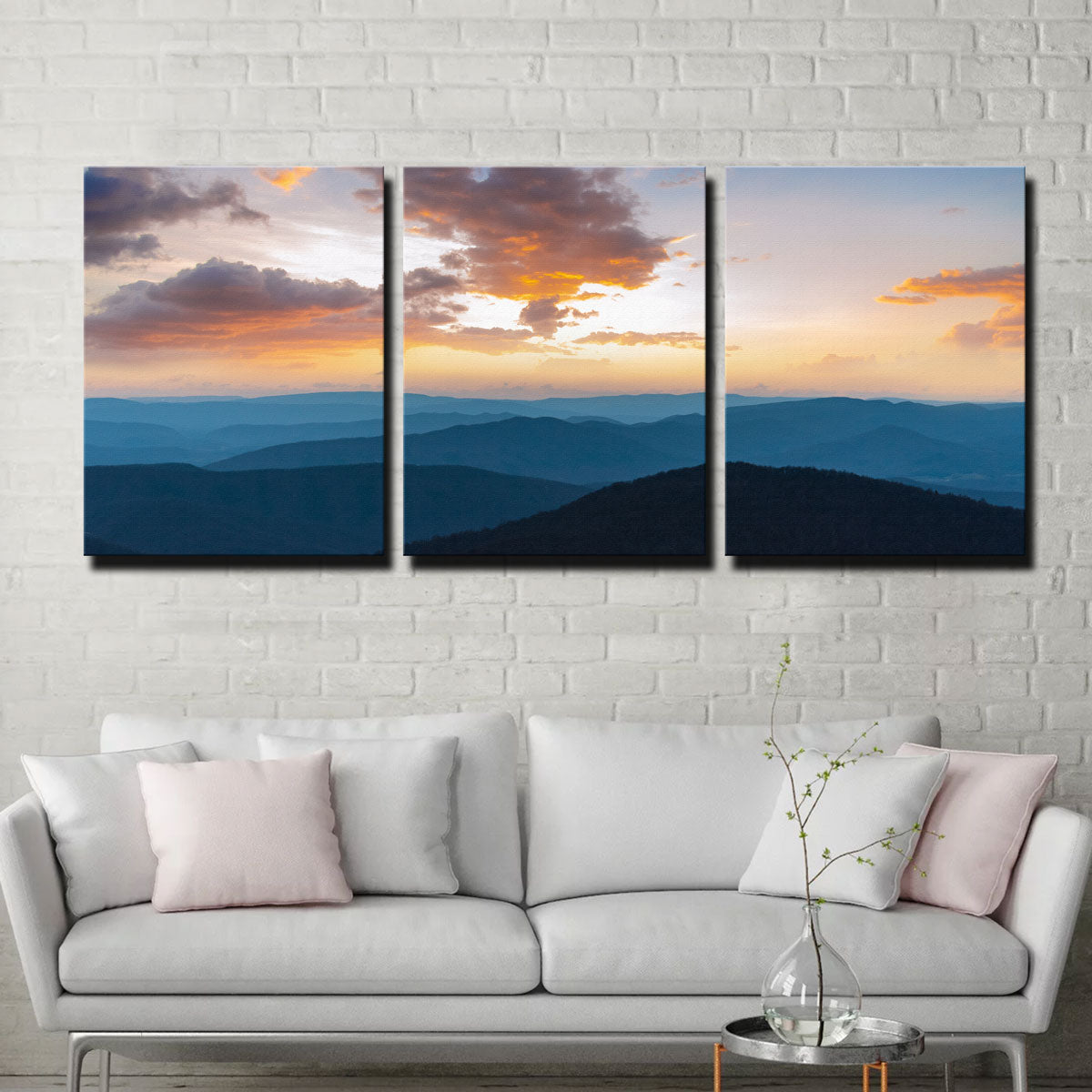 Stunning Blue Ridge Sunset Wall Art by Lucas Moore