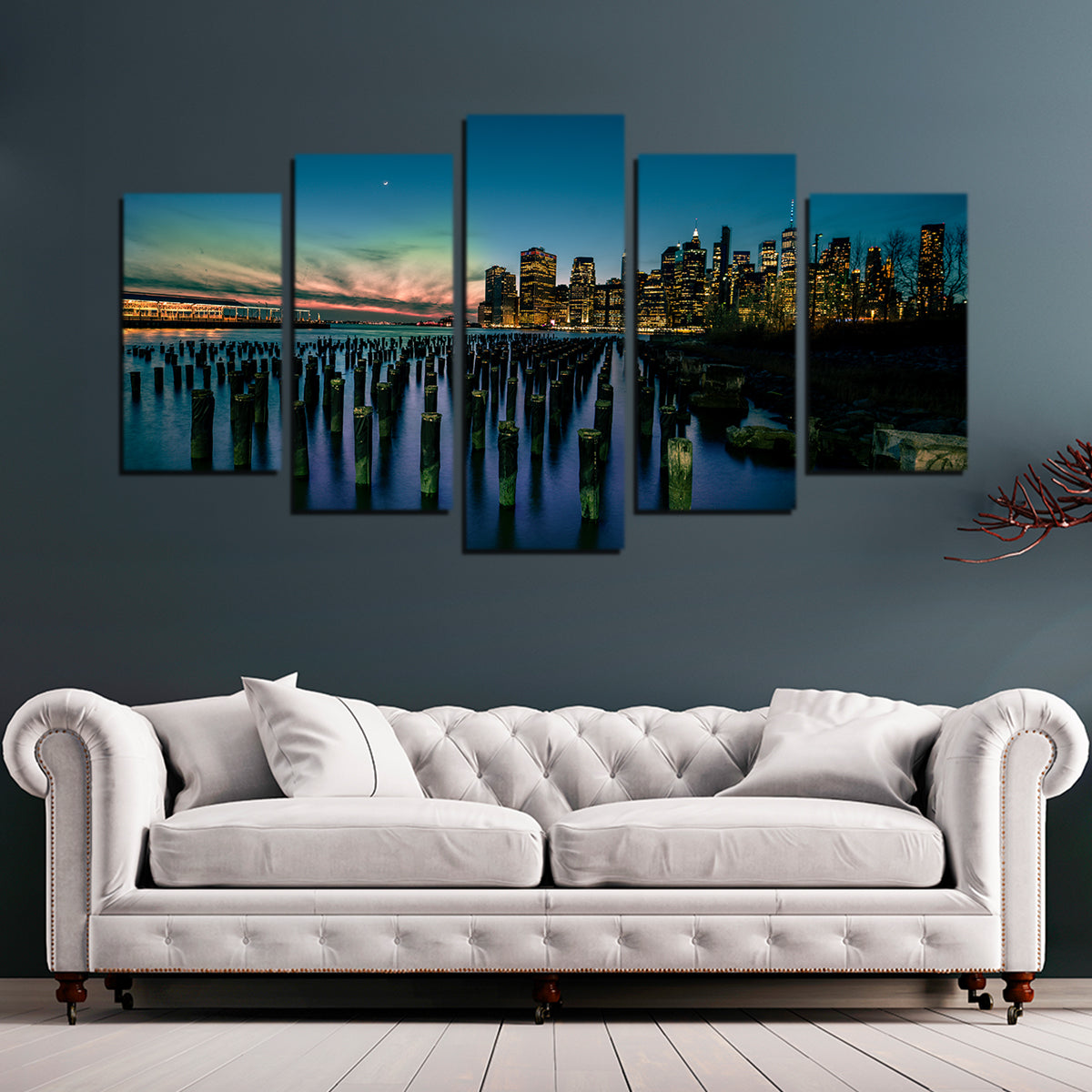 Stunning Dumbo Pier Wall Art by Charity Dos Santos