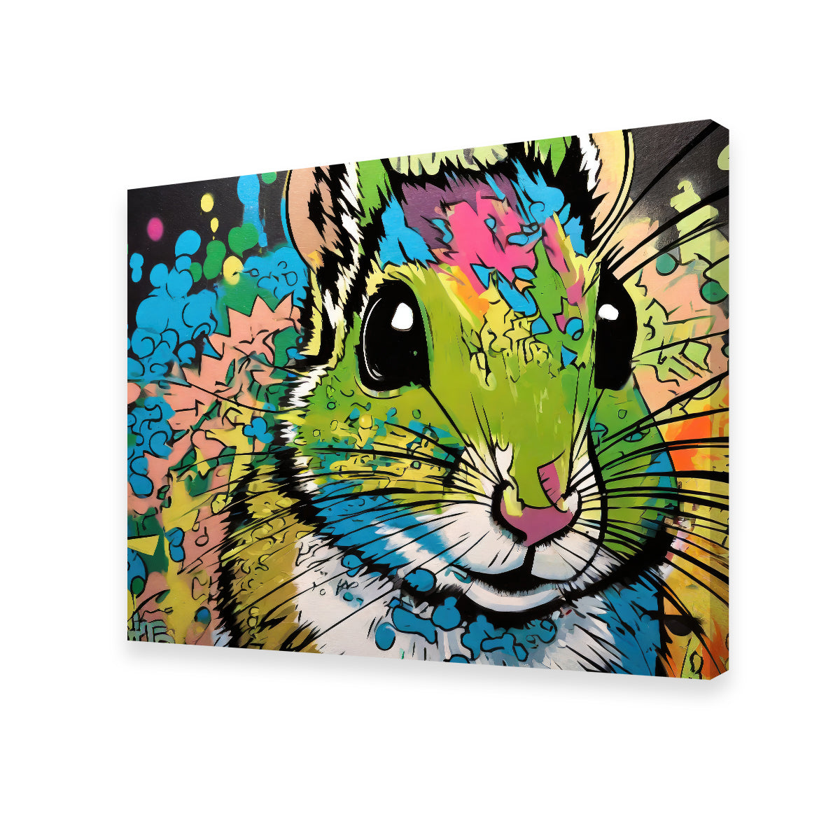Unique Chipmunk Graffiti Wall Art by Stephen Chambers