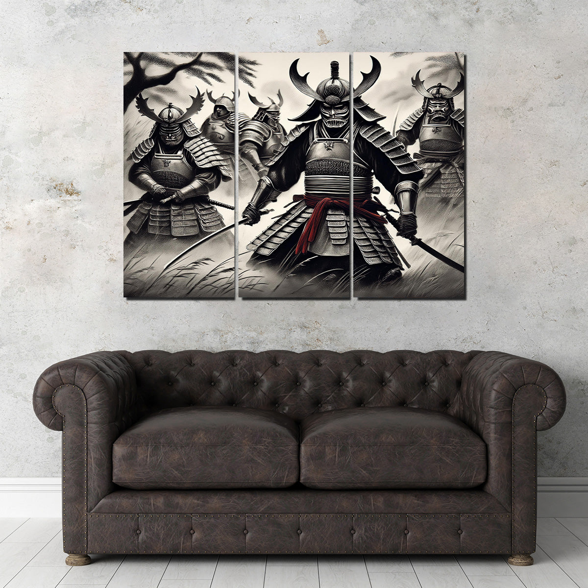 Authentic Samurai Battlefield Wall Art - Museum-Quality Canvas Print