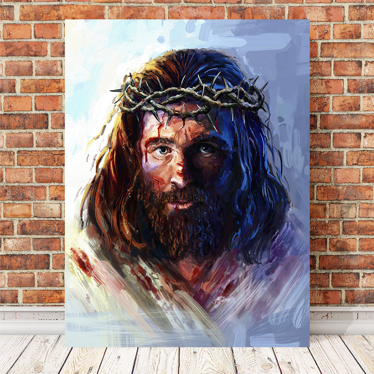 Exquisite Jesus with Crown of Thorns Artwork