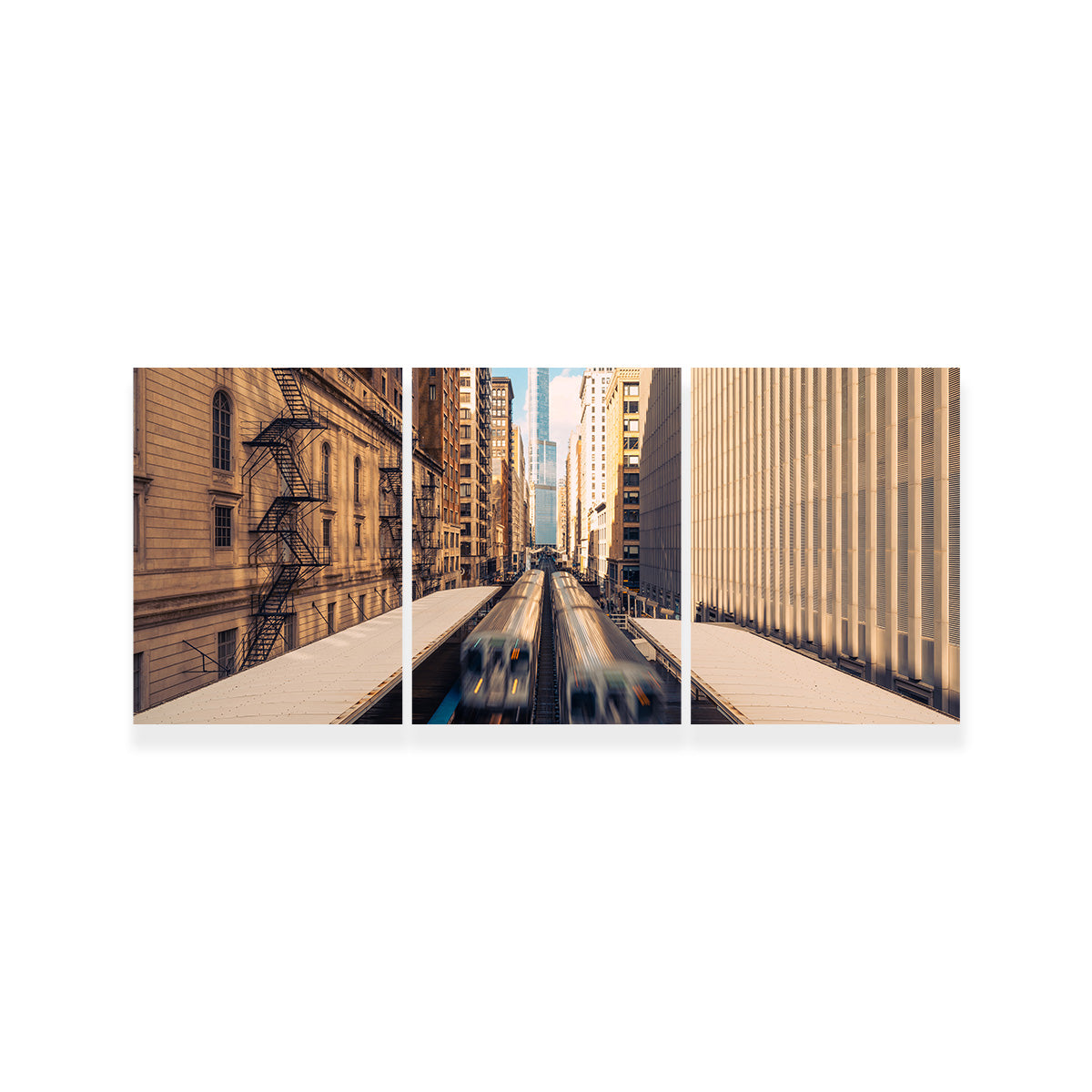 Stunning Railway Station Downtown Chicago Wall Art for Home Decor