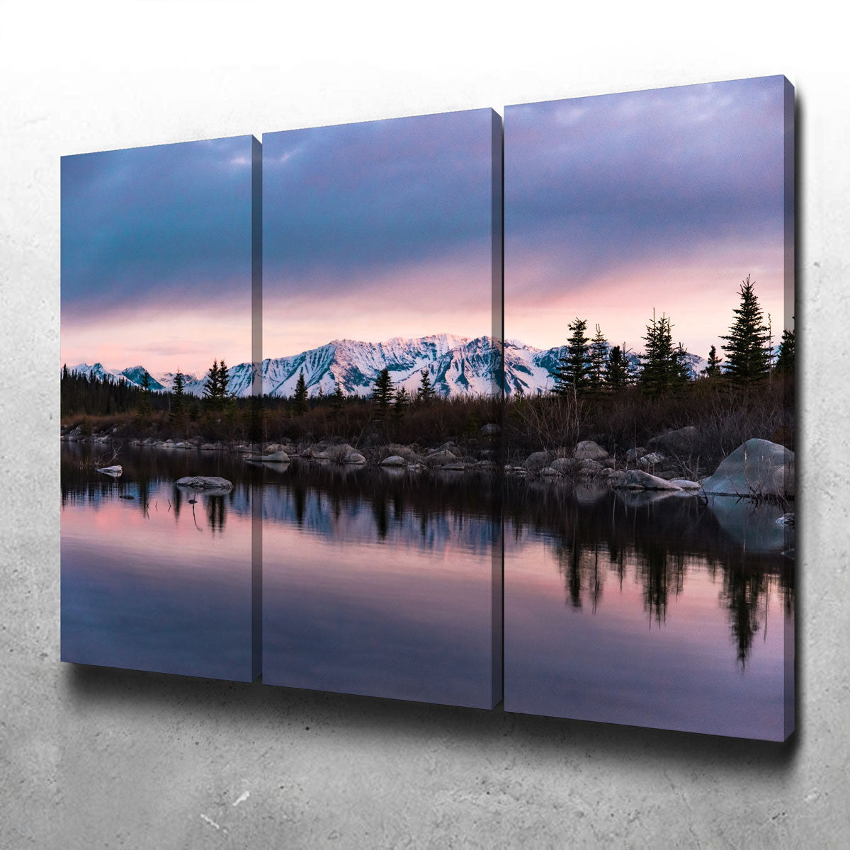Stunning Purple Reflections Wall Art by Lucas Moore