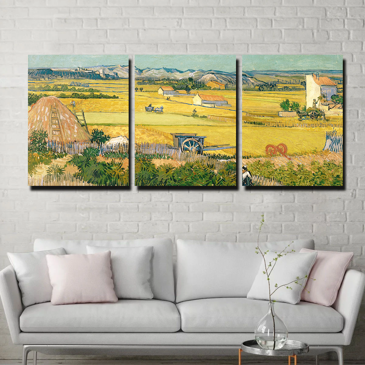 De oogst Vincent van Gogh Wall Art - Museum Quality Canvas Print
