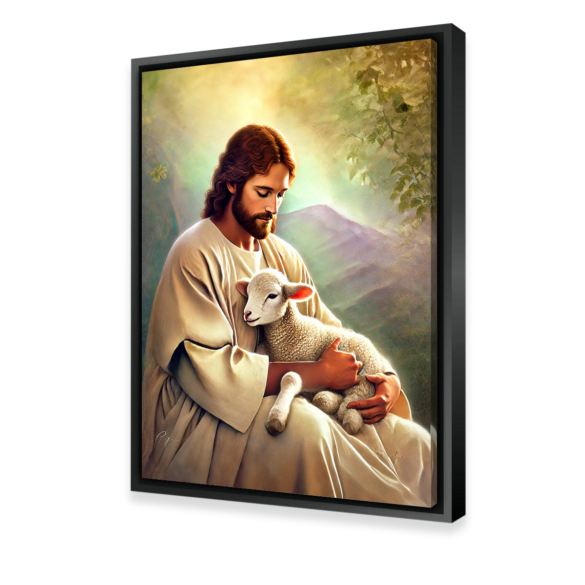 Stunning Jesus Holding Lamb Wall Art for Your Home Decor
