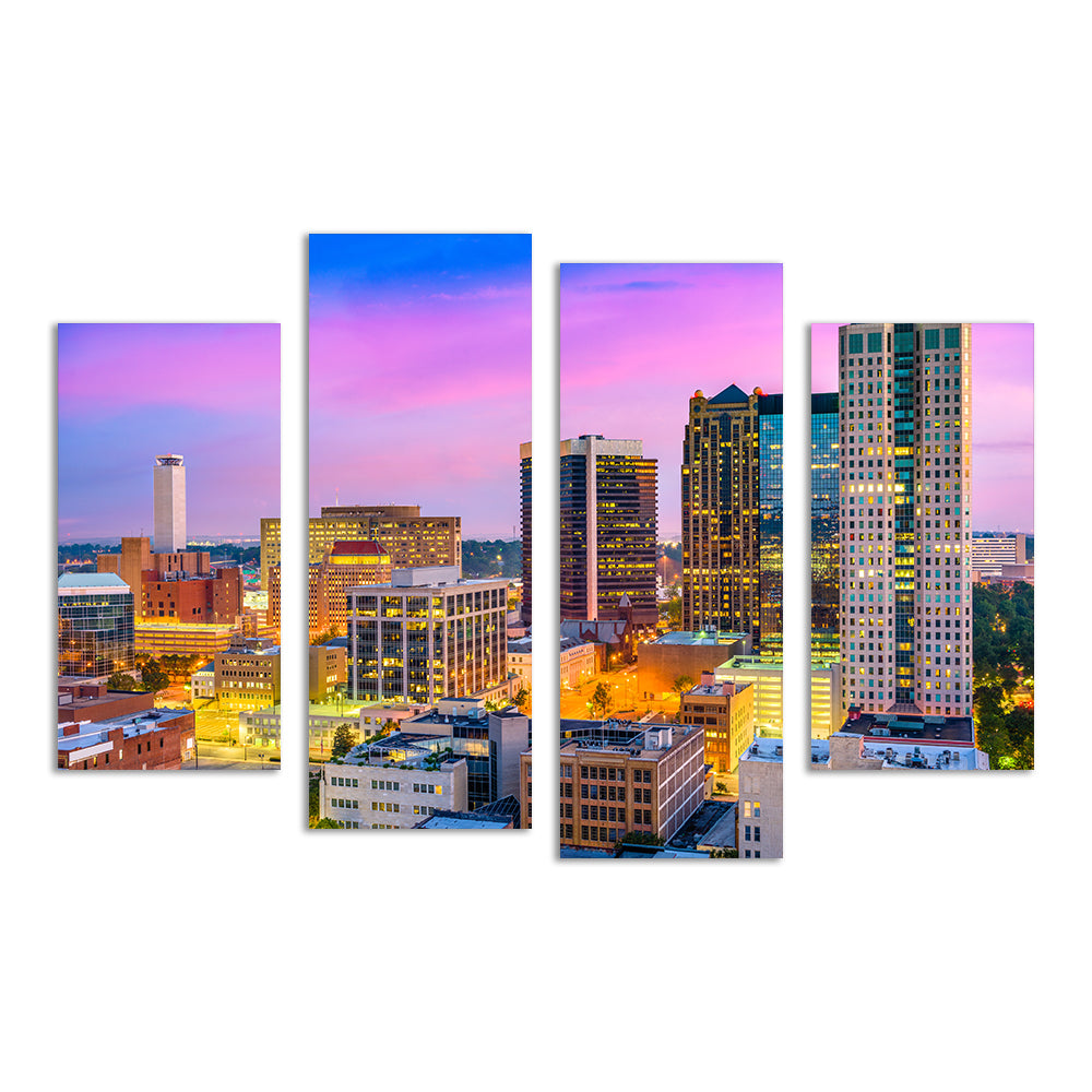 Stunning Birmingham Skyline Wall Art for Home Decor