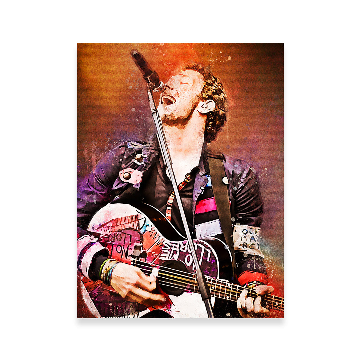 Stunning Chris Martin Painting Wall Art for Home Decor