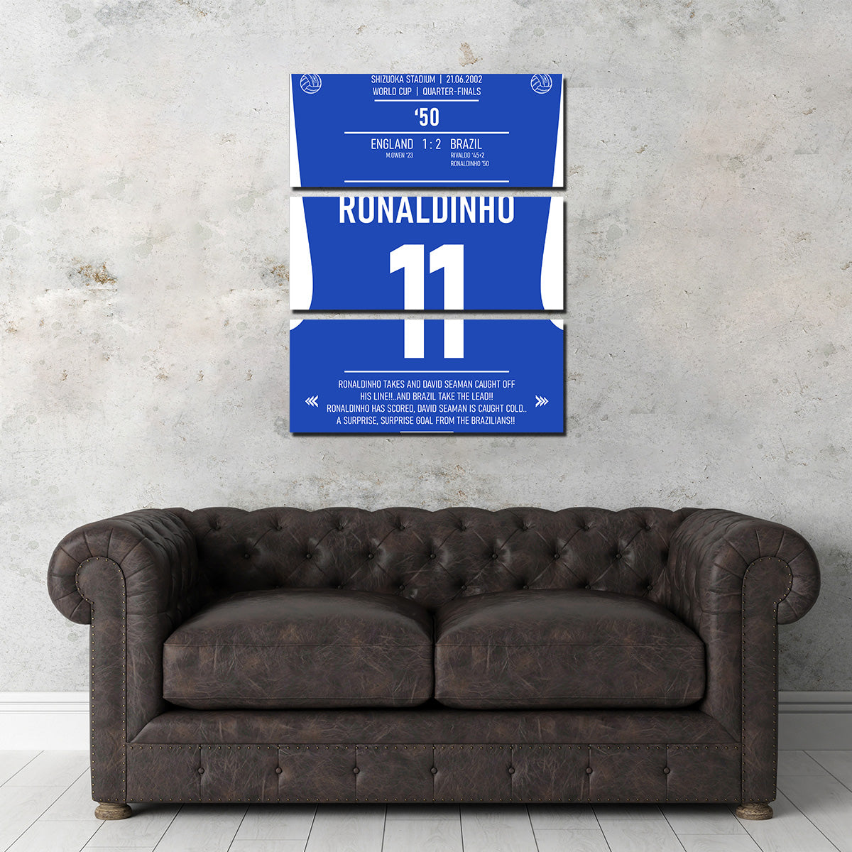 Ronaldinho Brazil - Authentic Artwork by George Sorin
