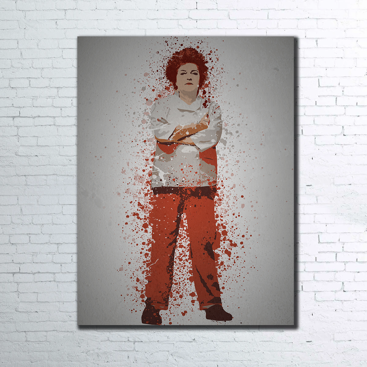 Vibrant Red Wall Art by TM Creative Design