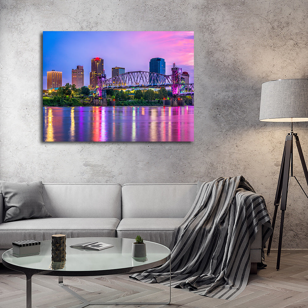 Exquisite Little Rock Skyline Wall Art for Stunning Decor