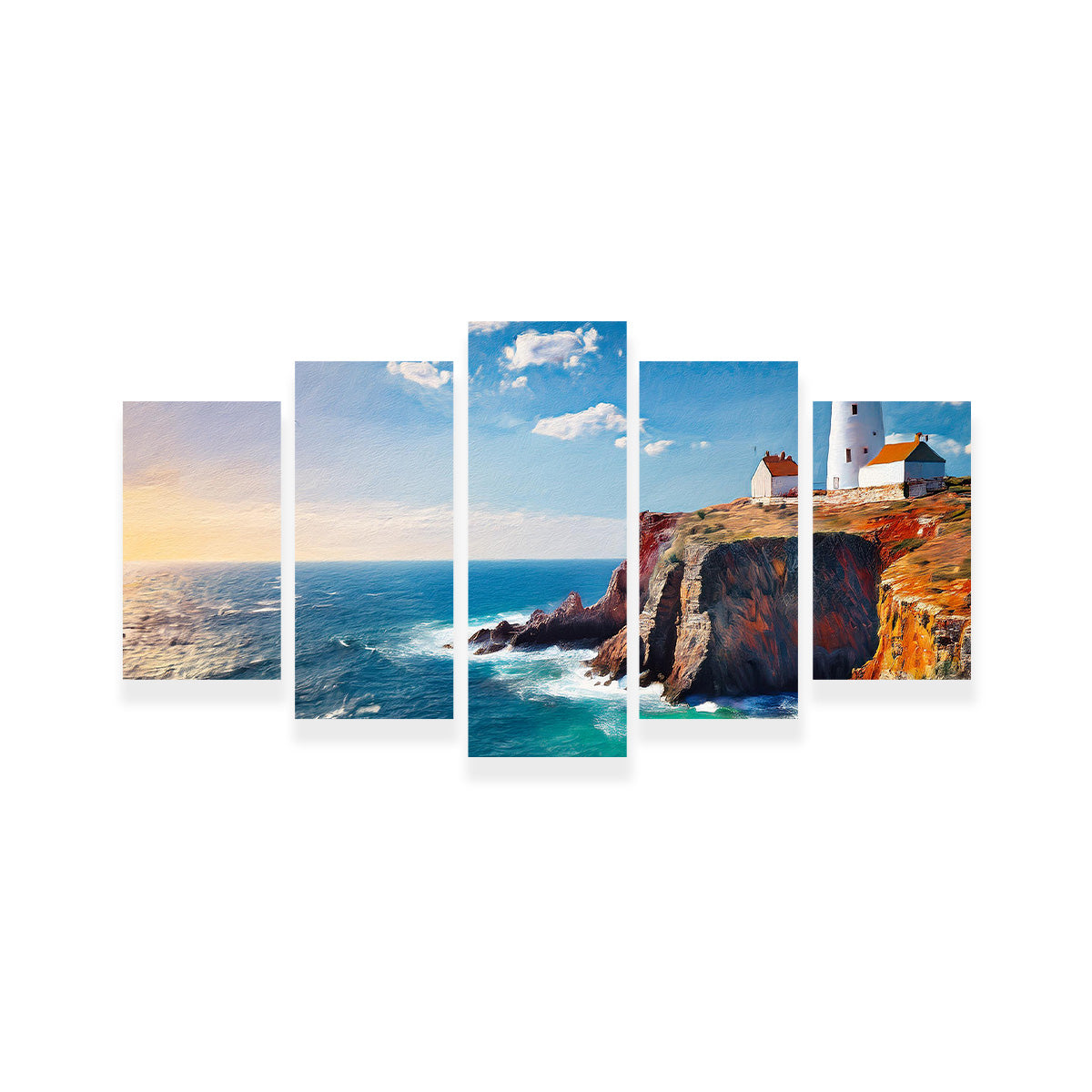 Stunning Lighthouse on the Cliffs Wall Art