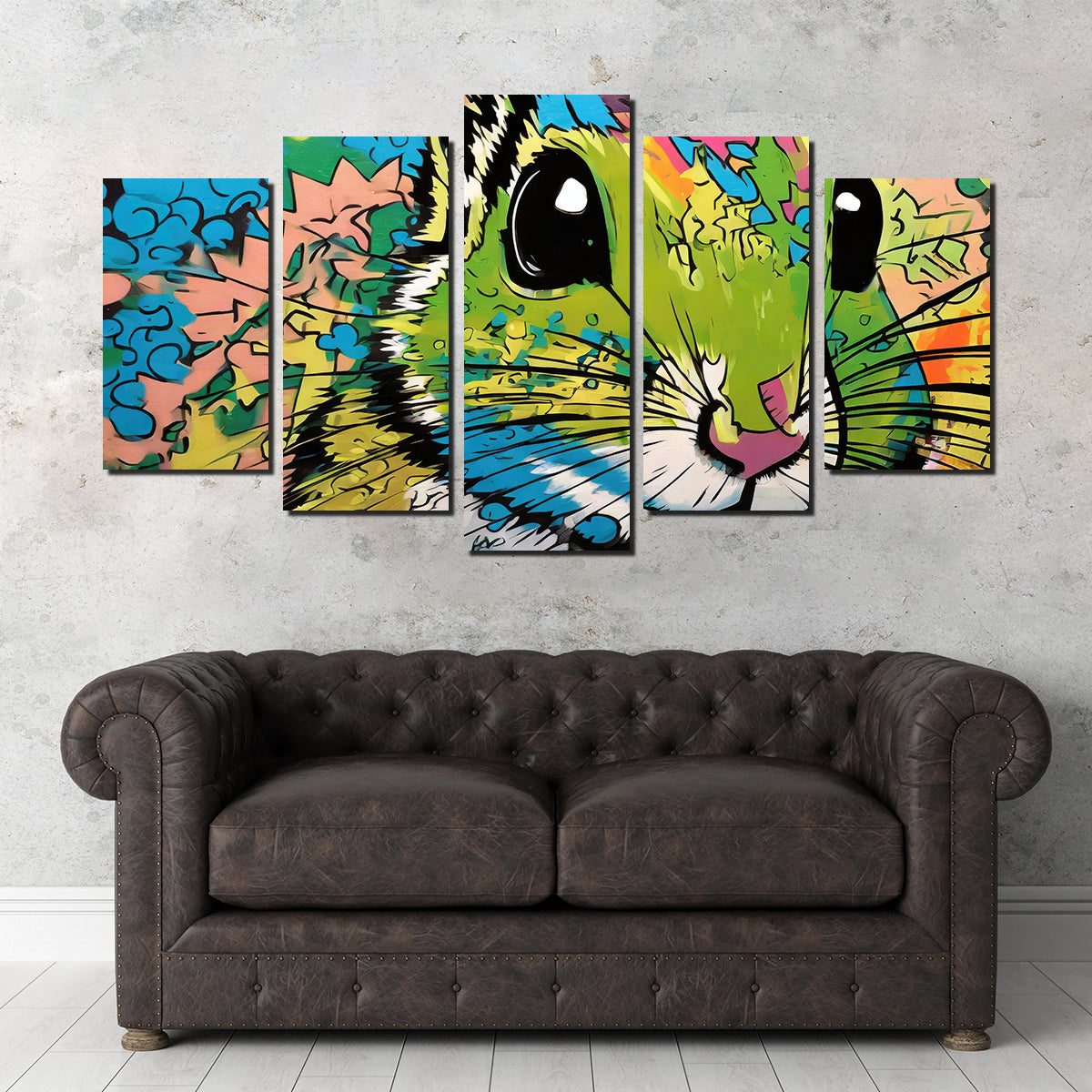 Unique Chipmunk Graffiti Wall Art by Stephen Chambers