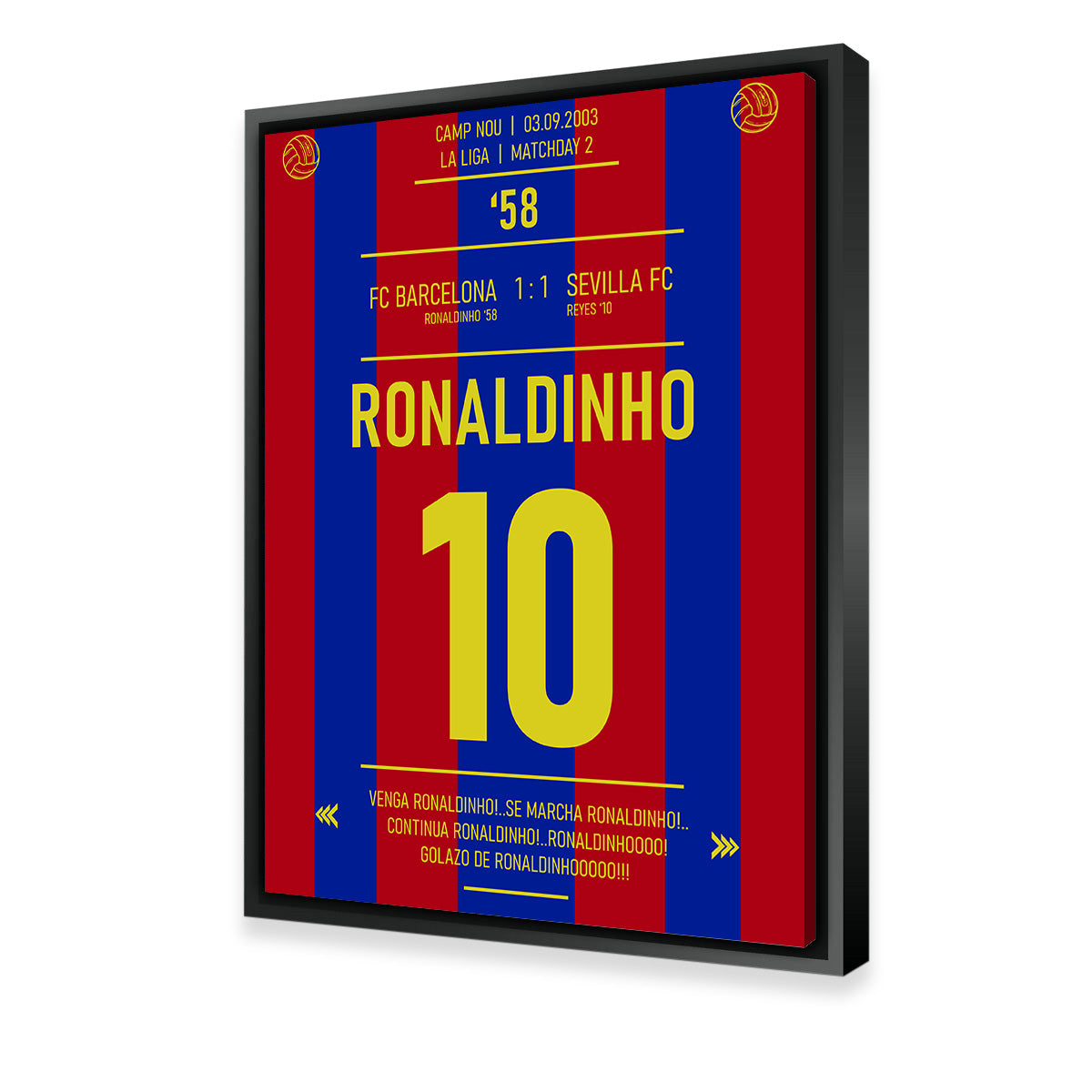 Ronaldinho - Premium Hand - Built Canvas Print