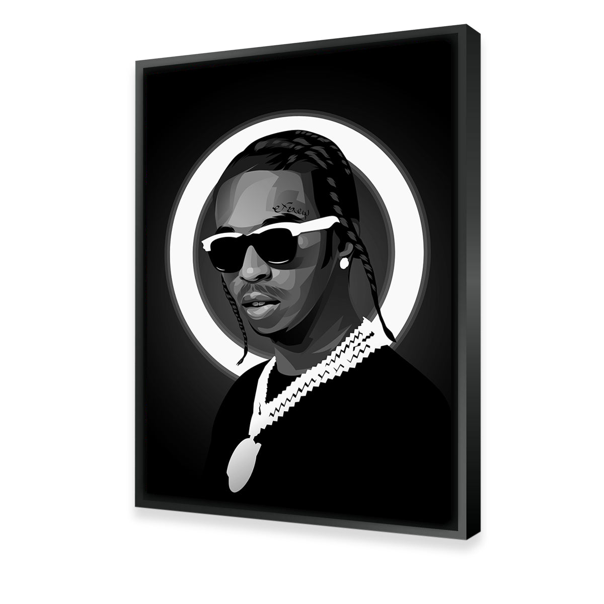 Stunning Grayscale Popsmoke Wall Art for Modern Interiors