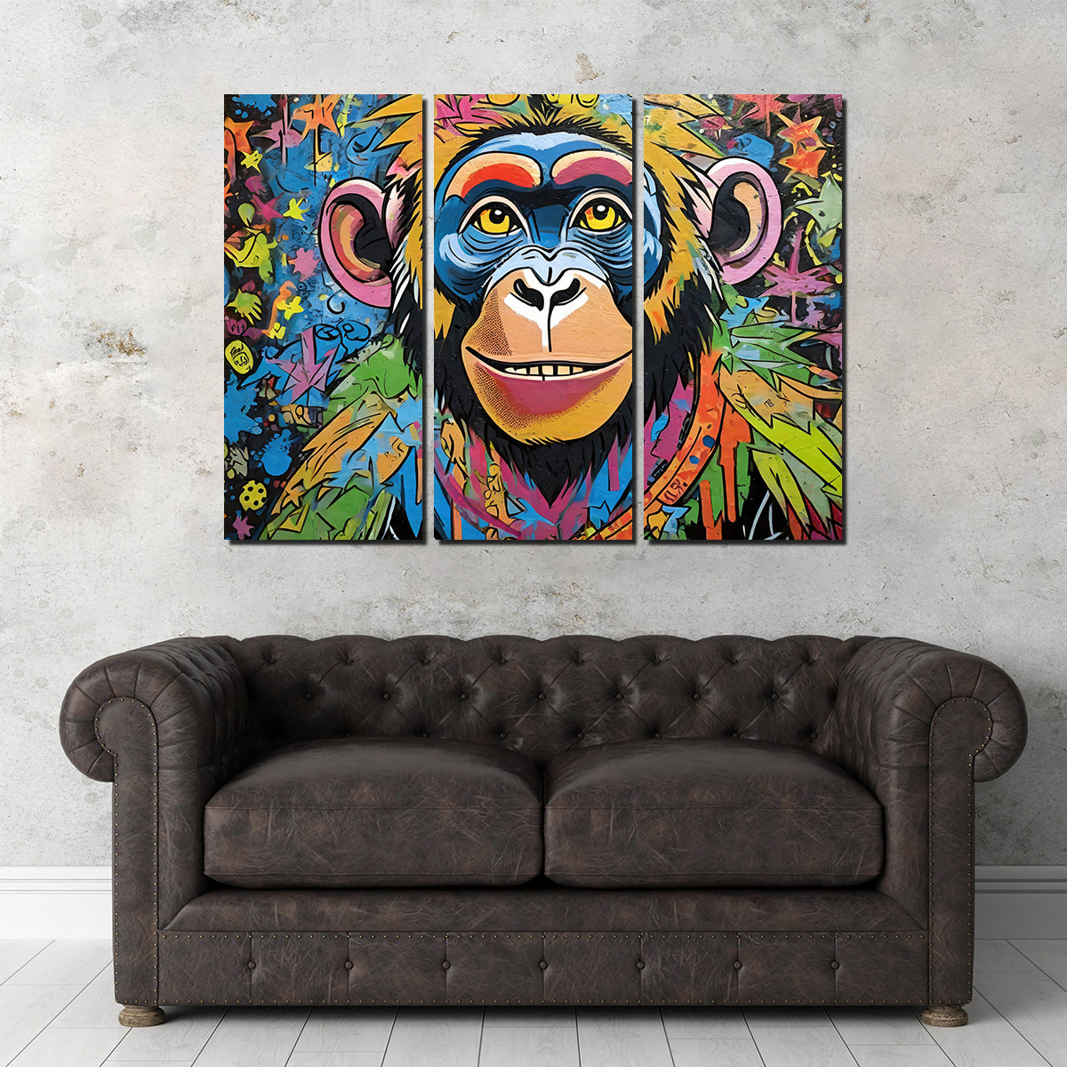 Chimp Graffiti Wall Art - Stunning Stephen Chambers Creation