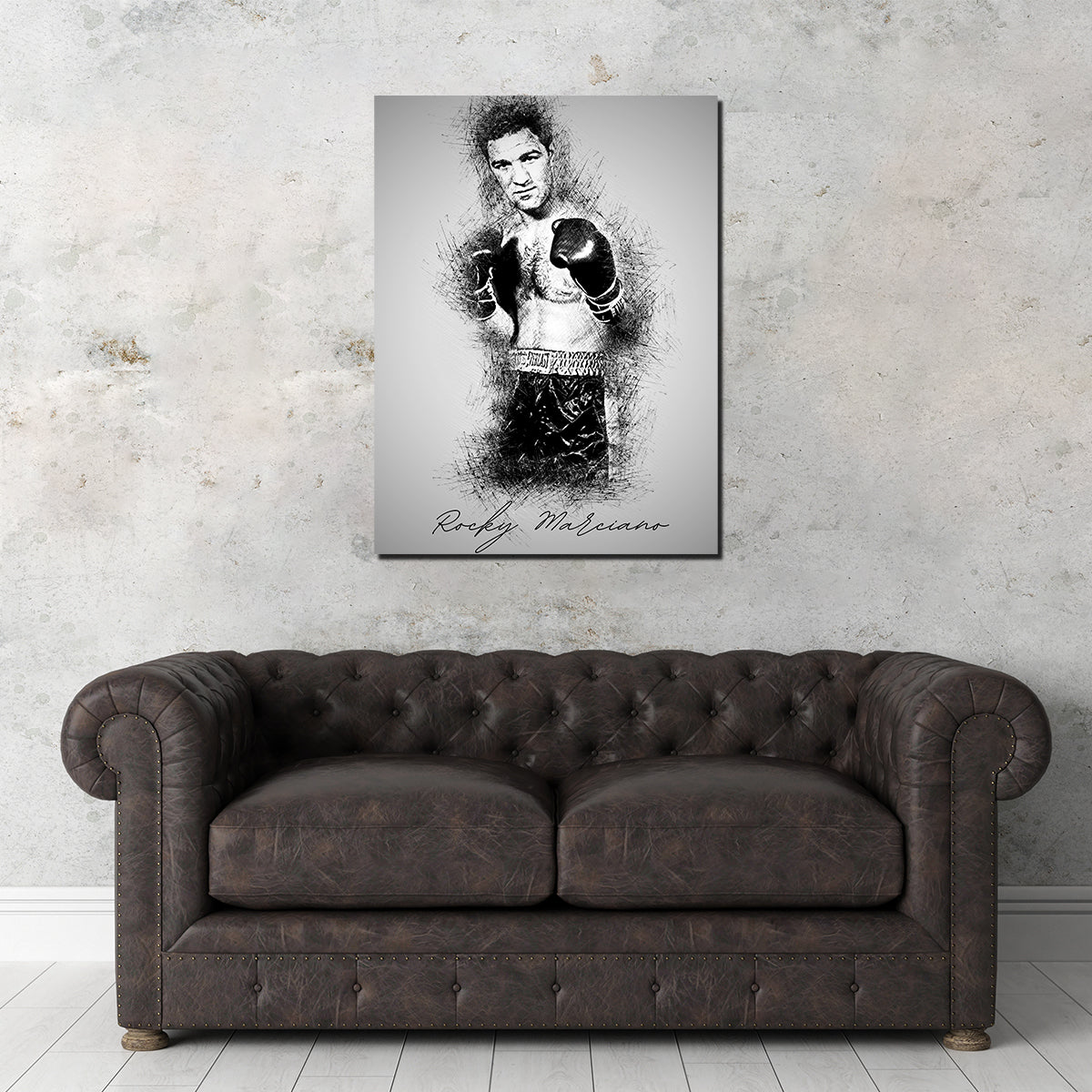Stunning Rocky Marciano Wall Art by Albi Art