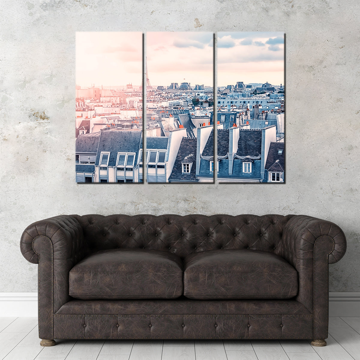 Exquisite Paris Roofs Wall Art for Home Decor