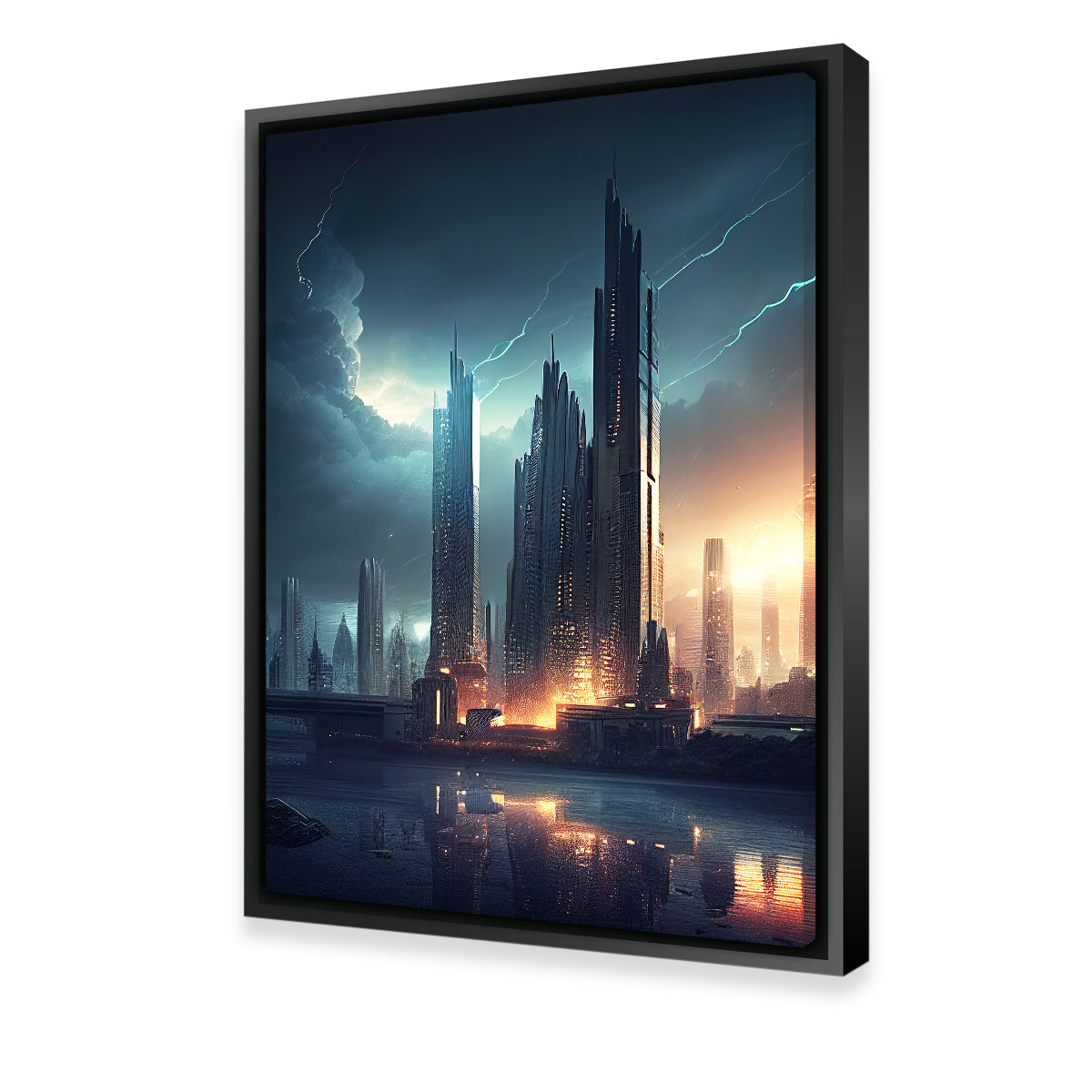Stunning Dark Storm Over Europa Wall Art for Home Decor