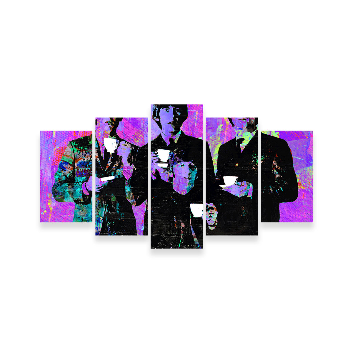 The Beatles Tea Time Inspired Wall Art - A Must - Have for Music Lovers