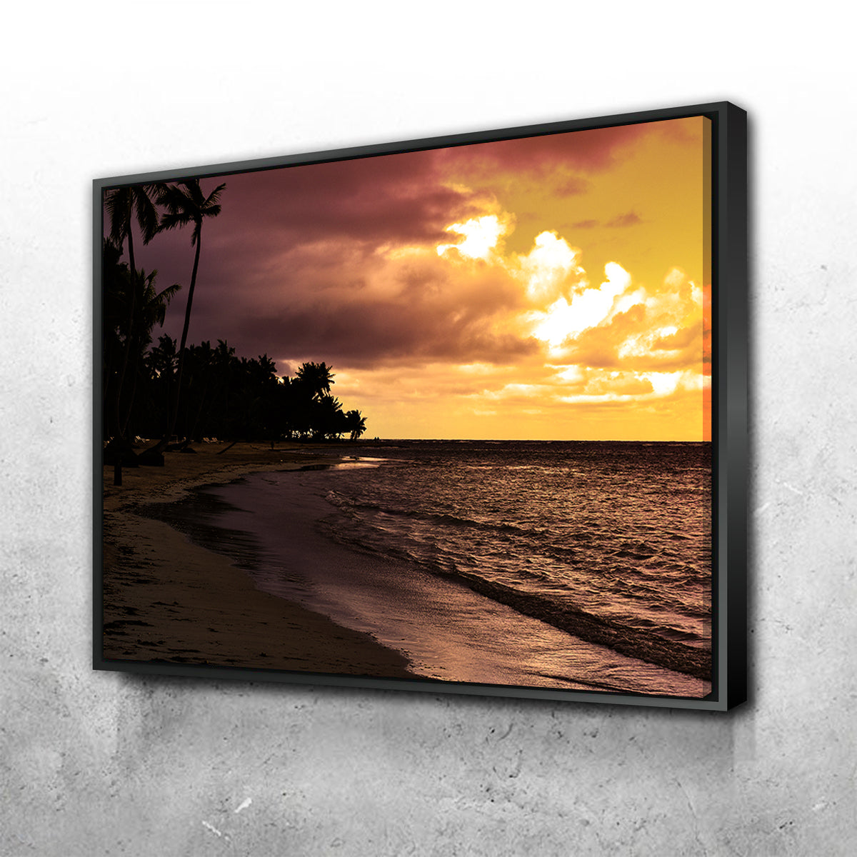 Stunning Dominican Sunset 1 Wall Art by George Sorin