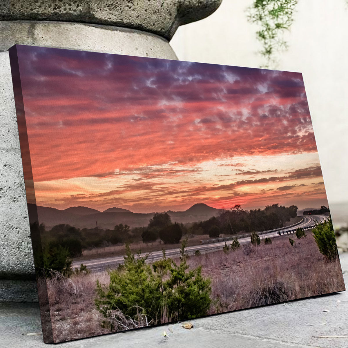 Gorgeous Texas Hill Country Sunset Wall Art for Stunning Home Decor