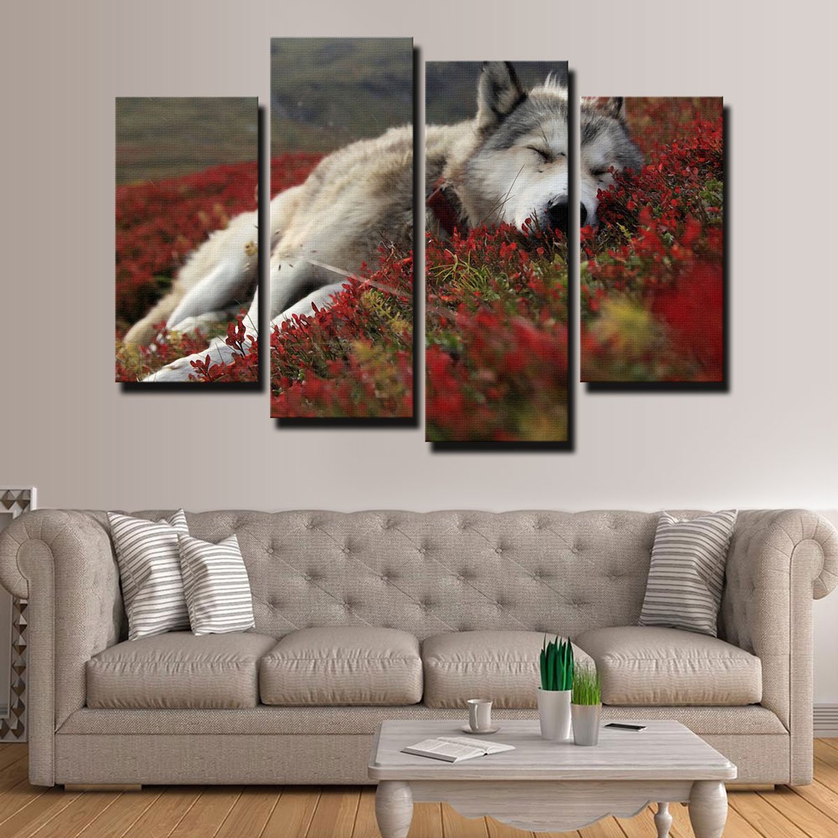 Exquisite Peaceful Pup Wall Art for a Calming Home Decor