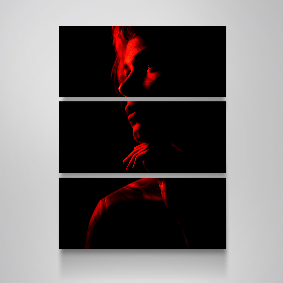 Stunning Red-Girl Wall Art by Manuel Luces