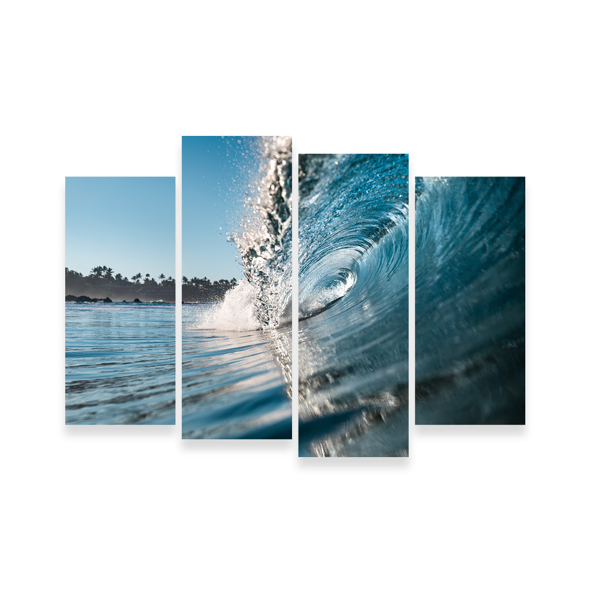 Stunning Blue Wave Wall Art by Lucas Moore