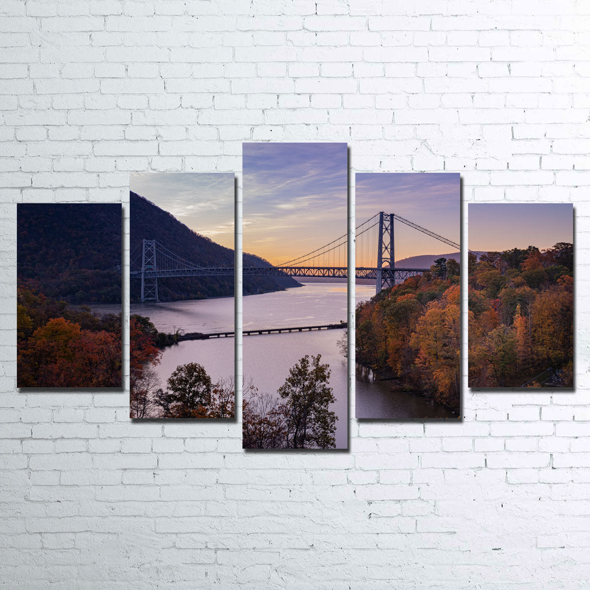 Stunning Purple Heart Bridge Wall Art by Dennis Maida