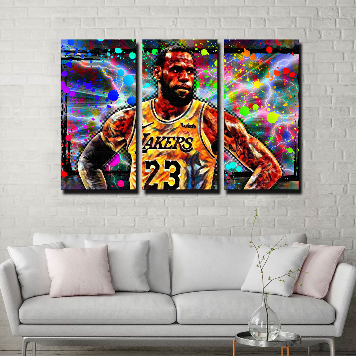 Stunning Abstract LBJ Wall Art for Modern Decor