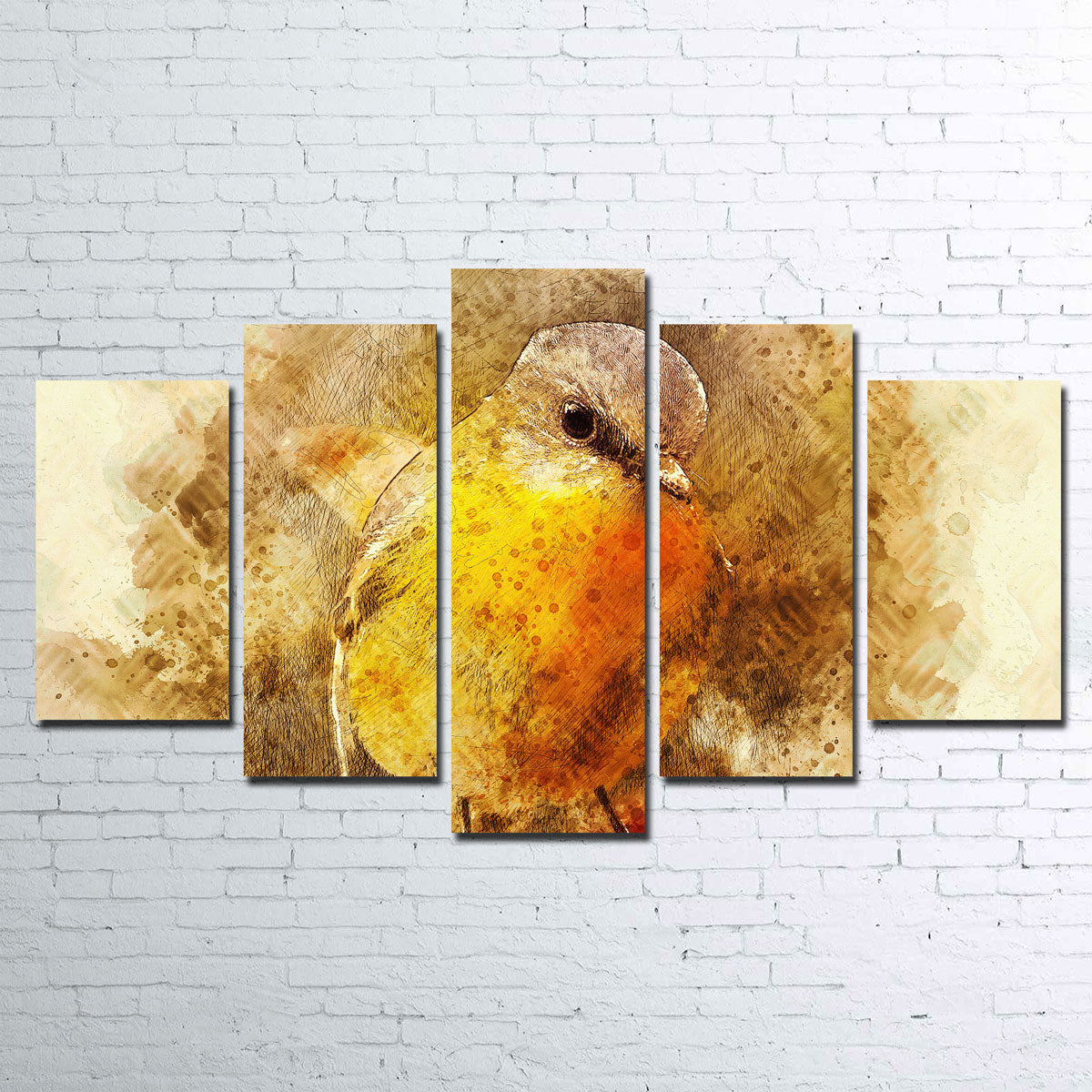 Charming Little Bird Wall Art by Denise Dundon