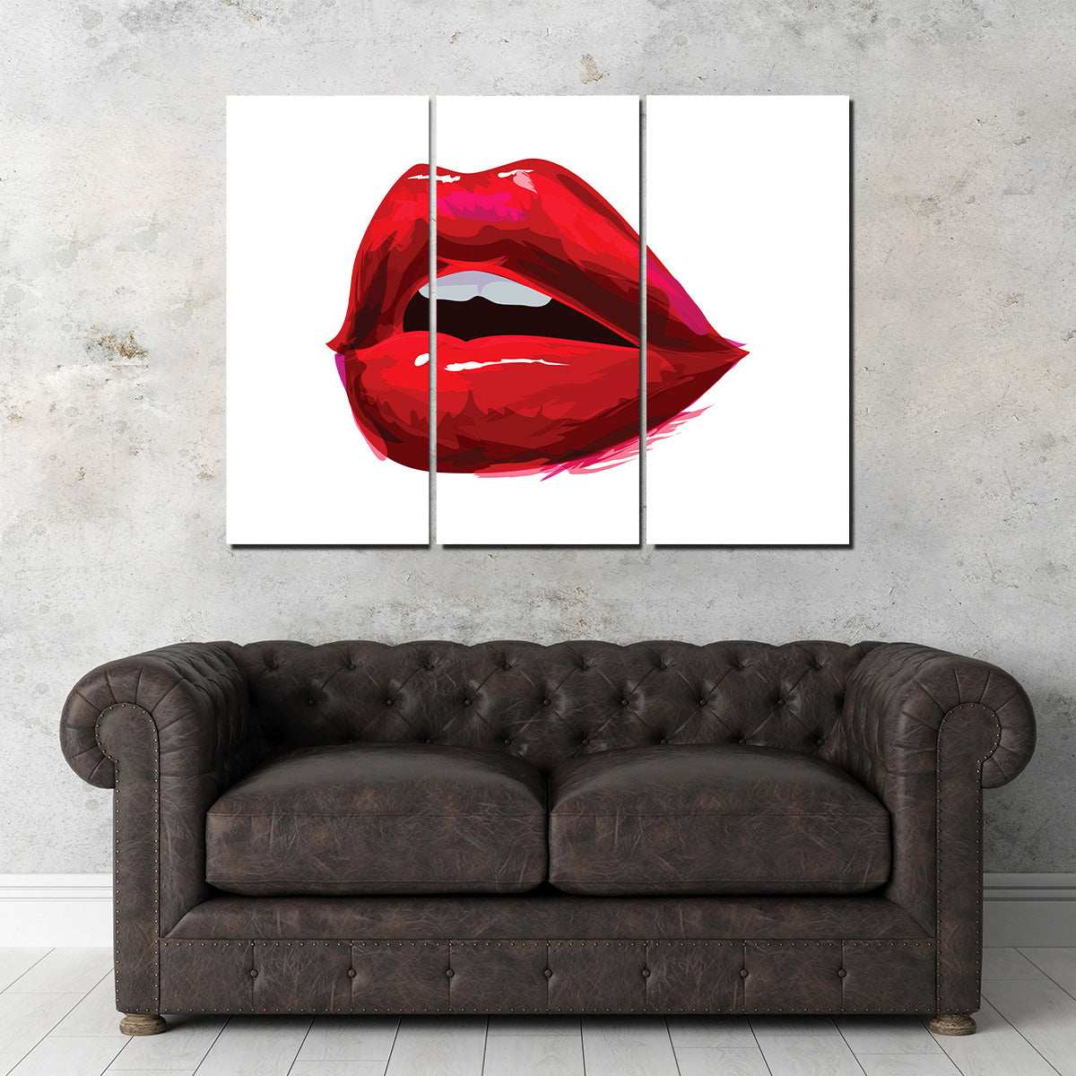 Stunning Red Lips Wall Art
