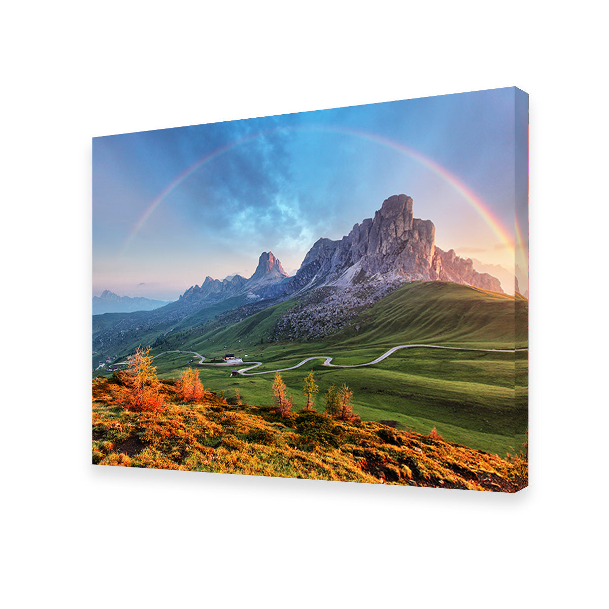 Stunning Rainbow In The Alps Wall Art for Home Decor