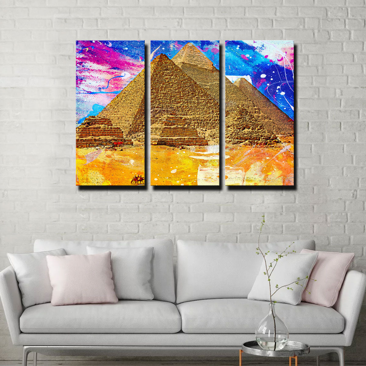 Stunning Egypt Pyramids Abstract Wall Art for Your Home Decor