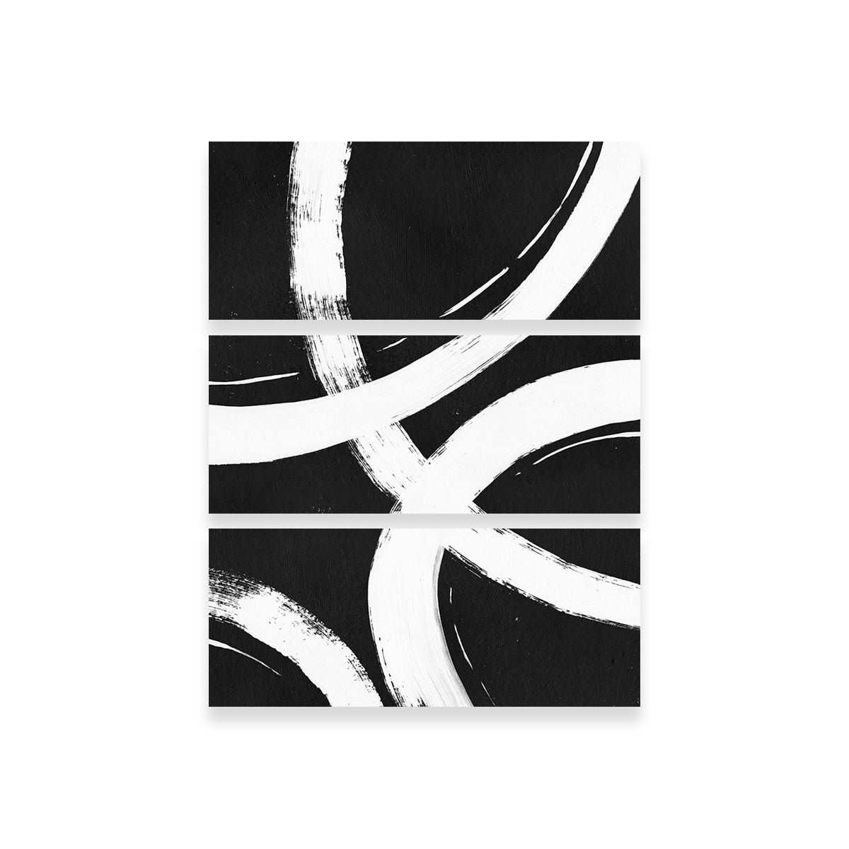 Stunning Black & White Rings Wall Art by Evgeny Vetrov