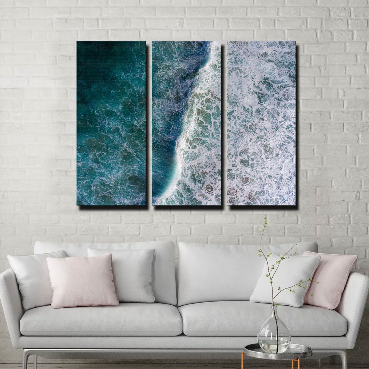 Stunning Blue Wave Wall Art by Karolis Janulis