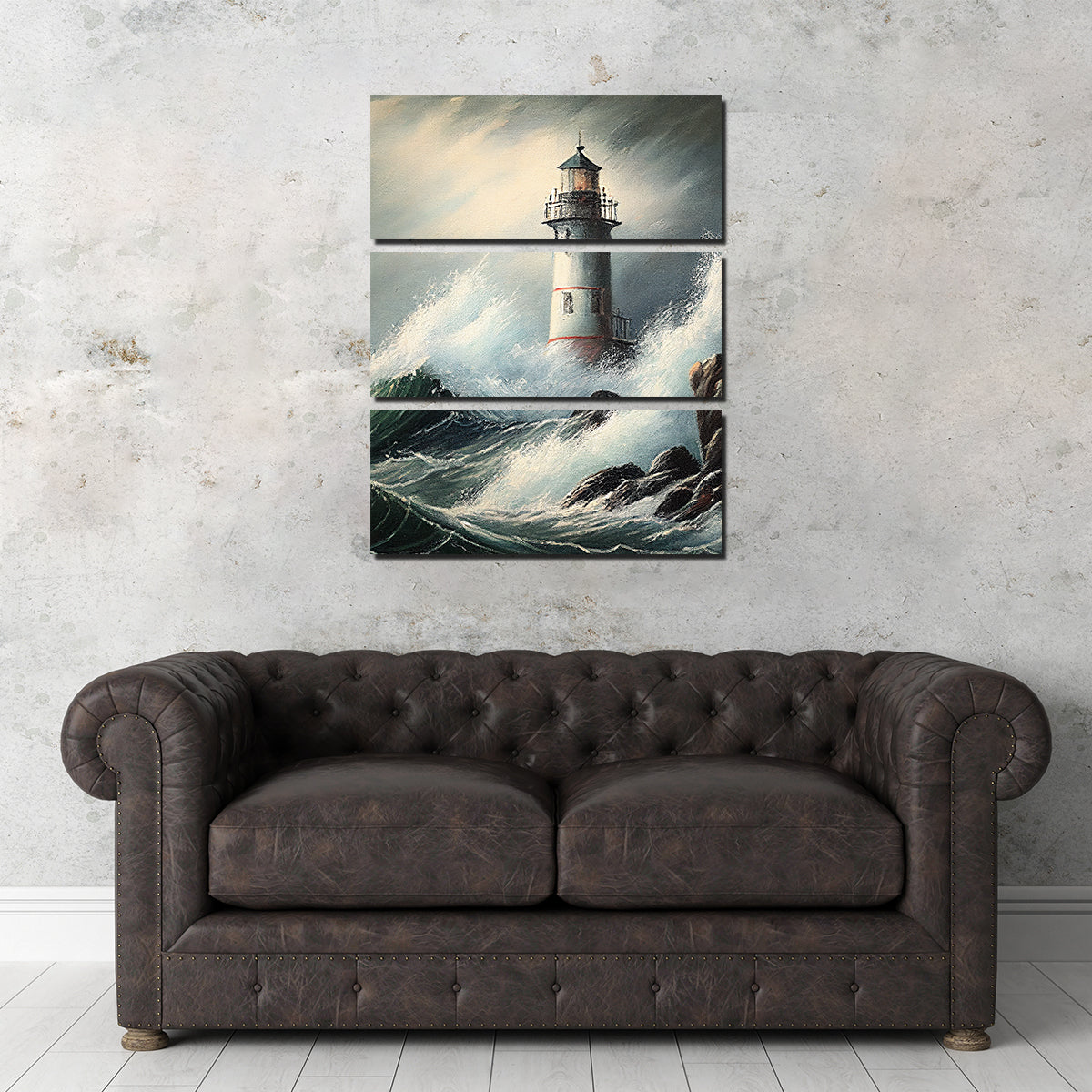 Stunning Stormy Coast Lighthouse Wall Art by Jennifer Hotai