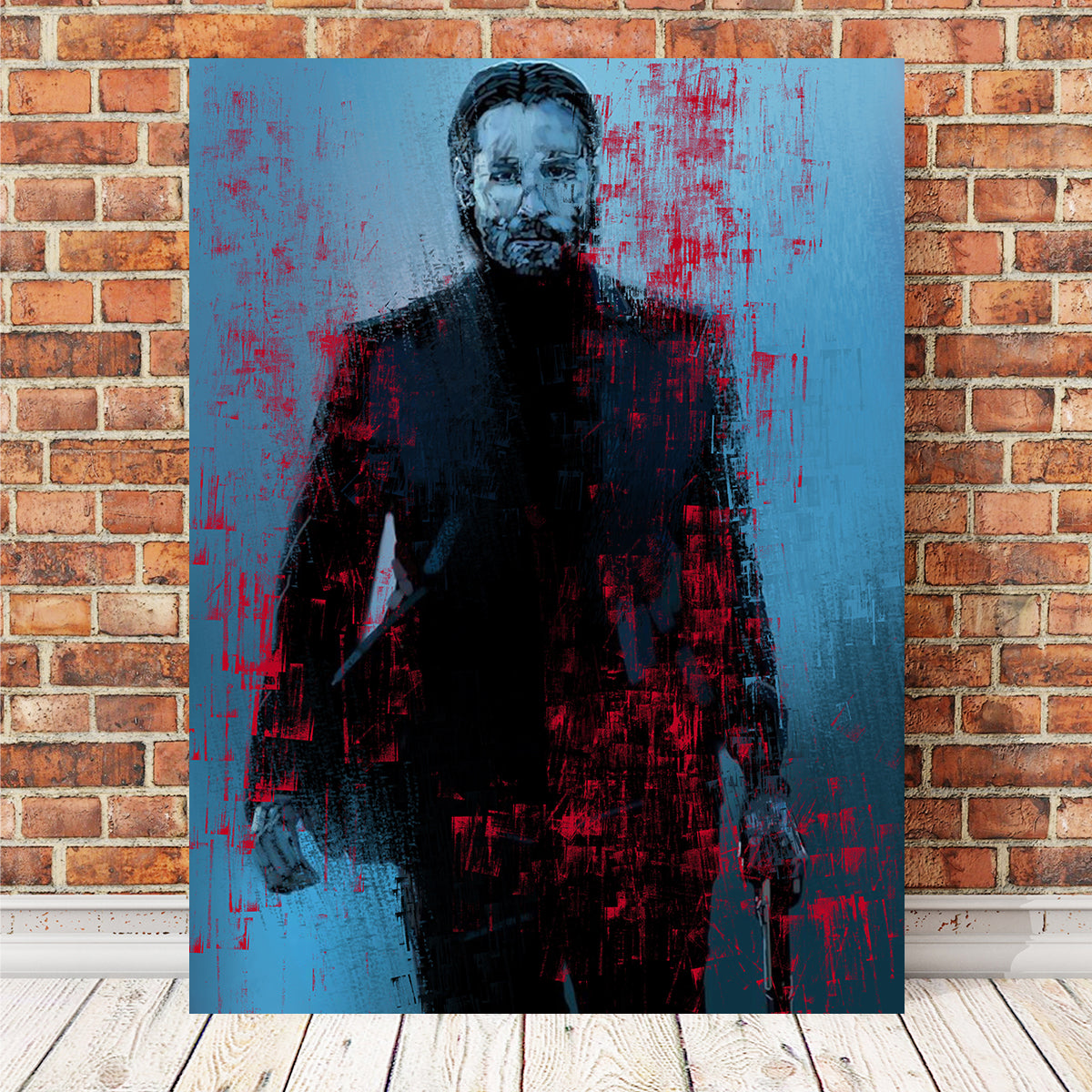 Striking Blood Stained Wick Wall Art by Andy Brackpool