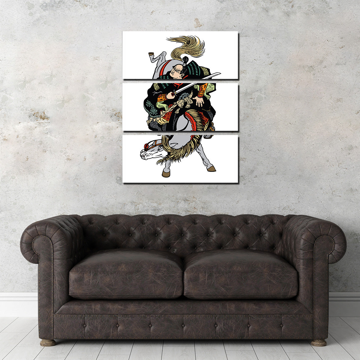 Authentic Japanese Samurai Horseman Wall Art for Stunning Decor
