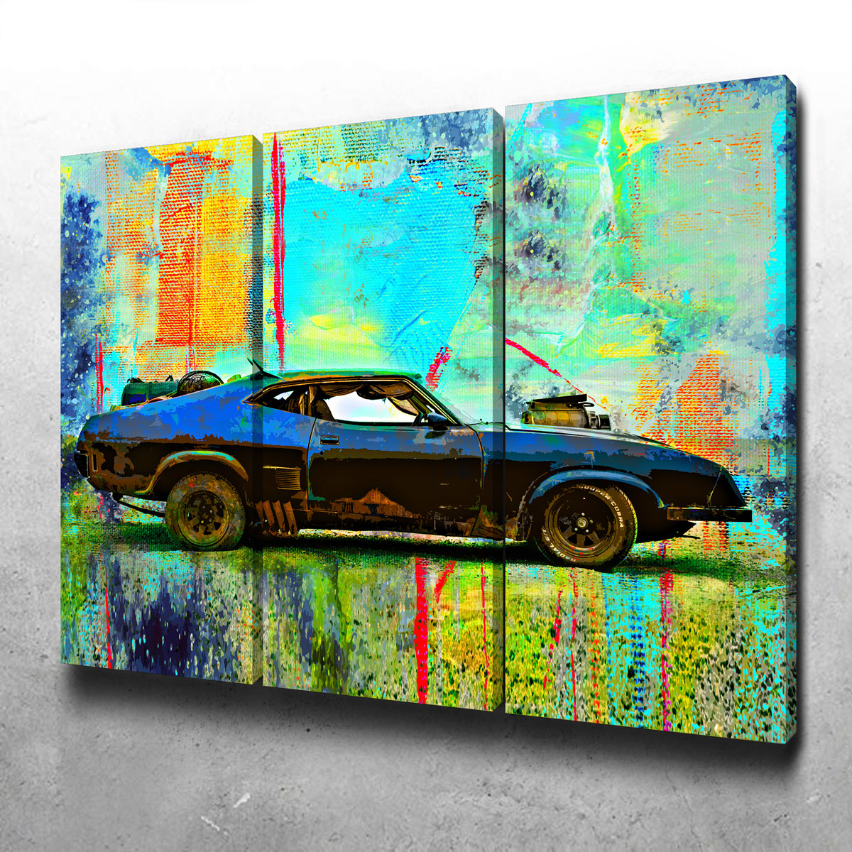 Unique Abstract Interceptor Wall Art for Home Decor
