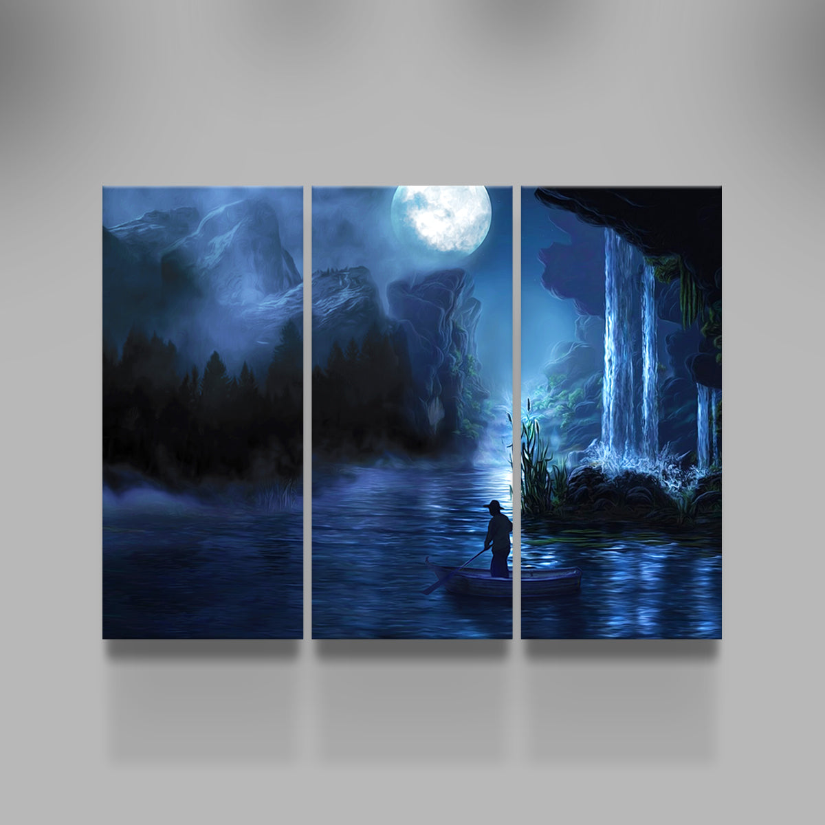 Stunning Paddle at Night Wall Art for Home Decor