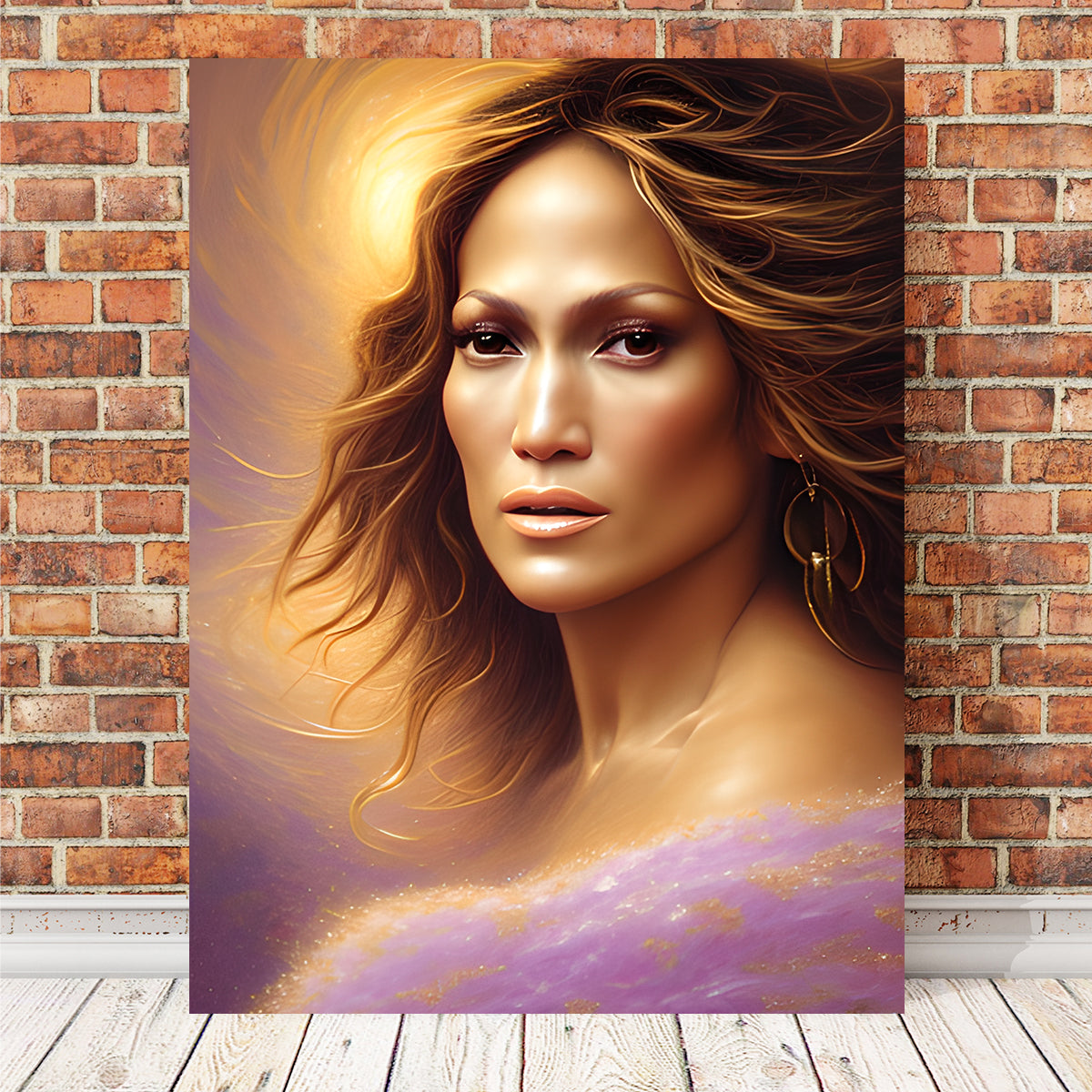 Stunning Jennifer Lopez Wall Art by Dina Rolle