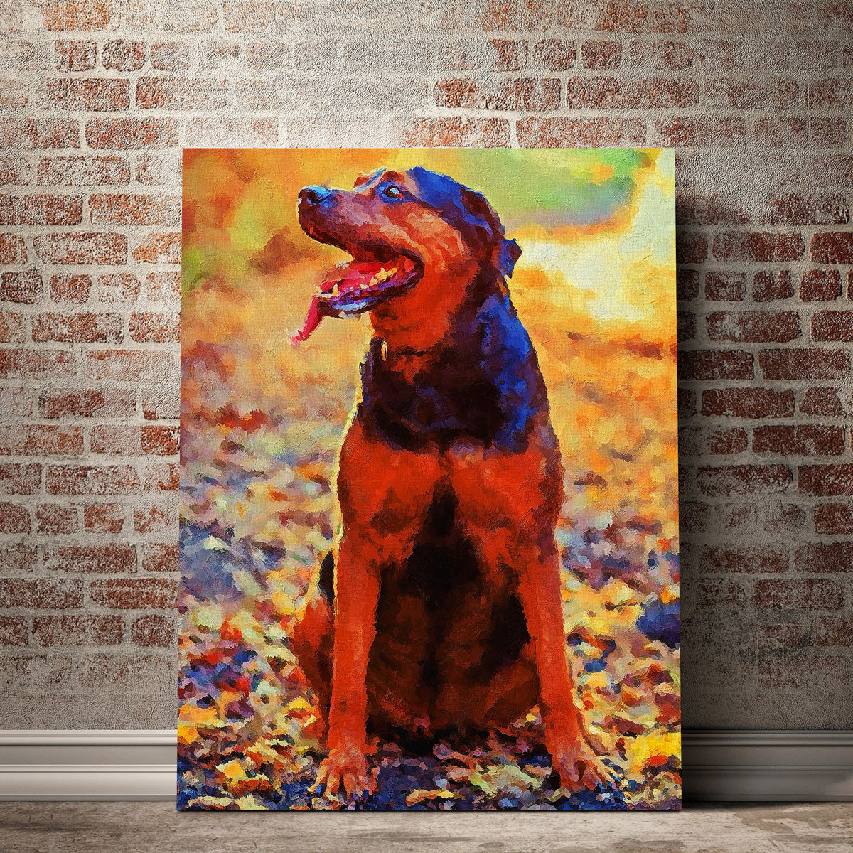Stunning Dog 1 Painting Wall Art by Gab Fernando