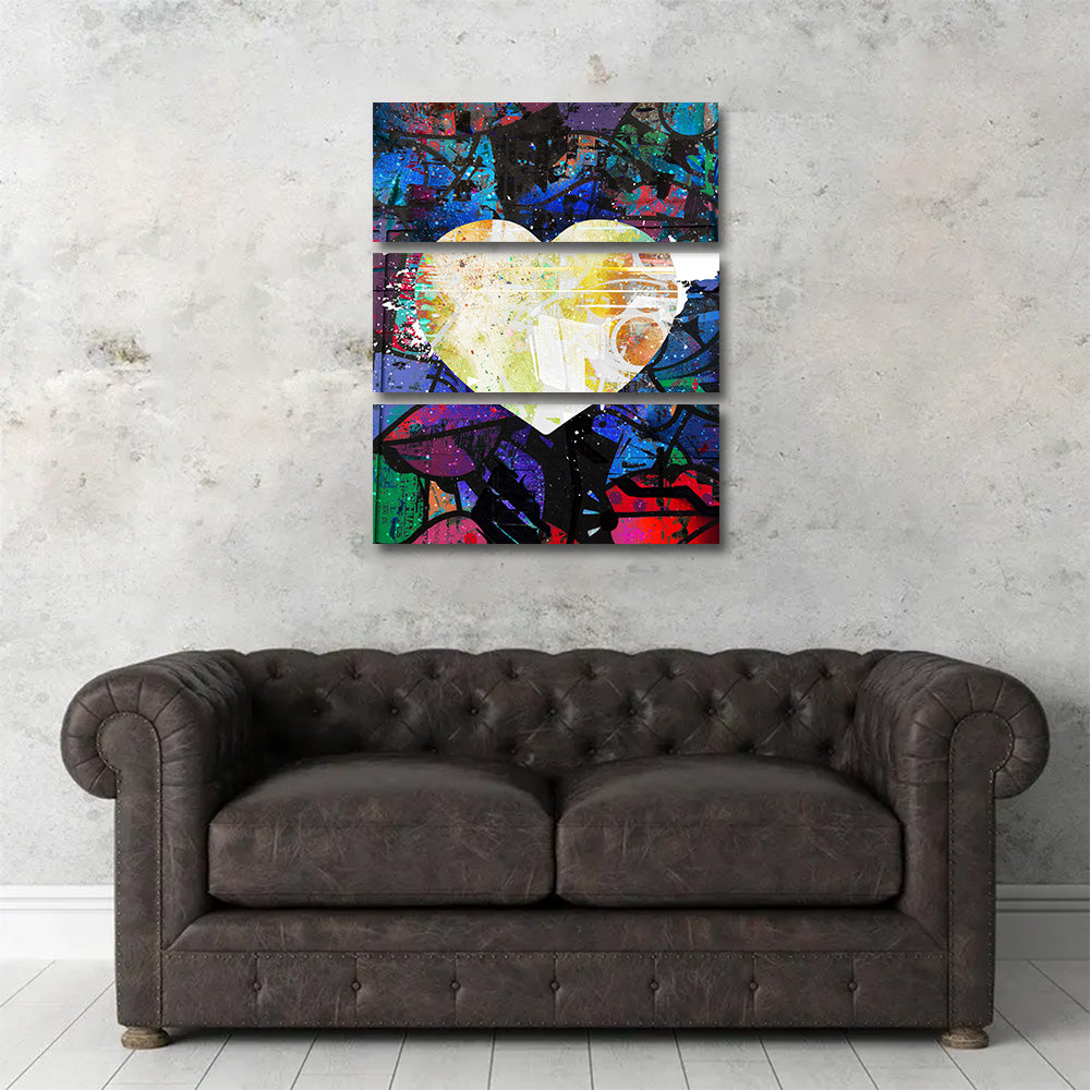 Unique Graffiti Heart Wall Art by Studiodtalk